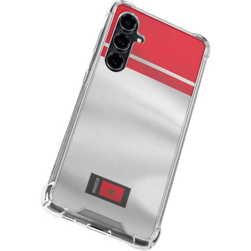 Morocco Soccer Flag Galaxy S23 FE Clear Case